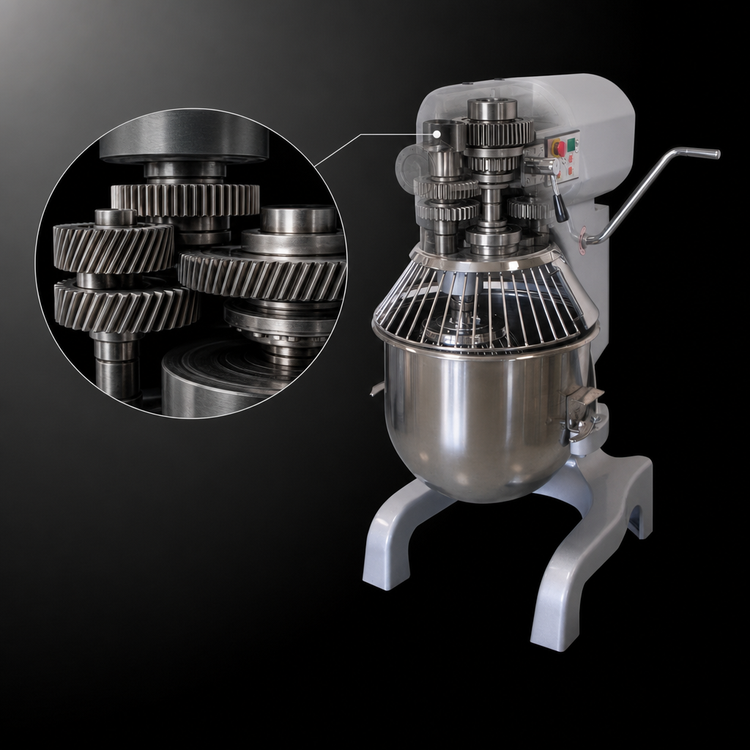 Product image #4 for BakeryXpress 20 Qt Heavy-Duty Countertop Planetary Mixer