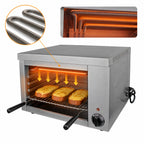 Thumbnail image #4 for Admiral Craft CHM-4350W 31.5-Inch Electric Countertop Cheesemelter, 4.35 kW, Stainless Steel, 4 Rack Positions