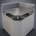 Thumbnail image #4 for Glastender CIWA-60 60° Inside Corner Underbar Drainboard, 19-Inch Deep, Stainless Steel, No Legs