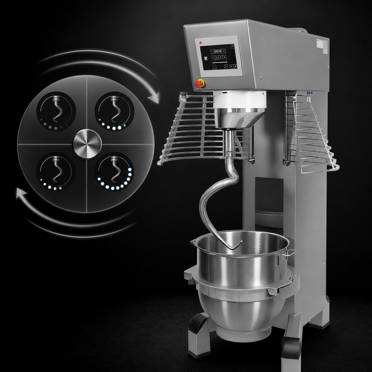 Product image #4 for Varimixer ERGO 100 Qt Floor Model Heavy-Duty Planetary Mixer with IP54 Touchscreen, 208V 3-Phase