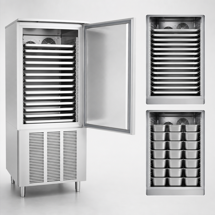 Product image #4 for Victory Refrigeration Reach-In Blast Chiller/Shock Freezer, 16-Pan Capacity, Self-Contained R290
