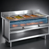 Thumbnail image #4 for La Rosa Refrigeration 60-Inch x 32-Inch Electric Hot Food Table with 4 Pan Openings, Open Cabinet Base