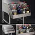 Thumbnail image #4 for Advance Tabco Underbar Basics™ Single-Tier Hang-On Add-On Speed Rail, 18 Inch, Stainless Steel