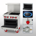 Thumbnail image #4 for American Range Green Flame 24-Inch Commercial Gas Range with 24-Inch Manual Griddle and Space Saver Oven
