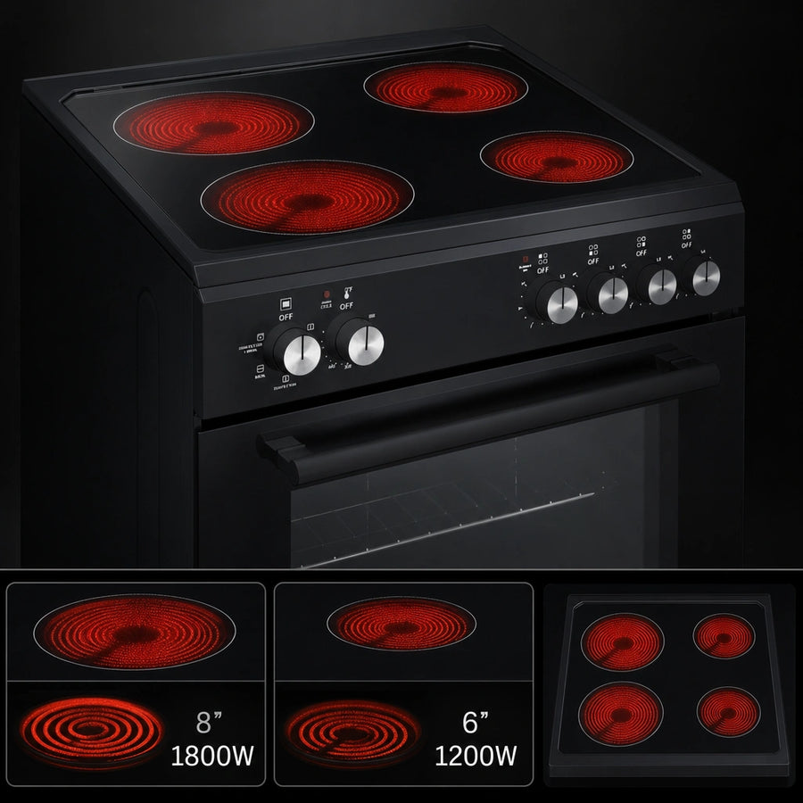 Four Radiant Cooking Elements