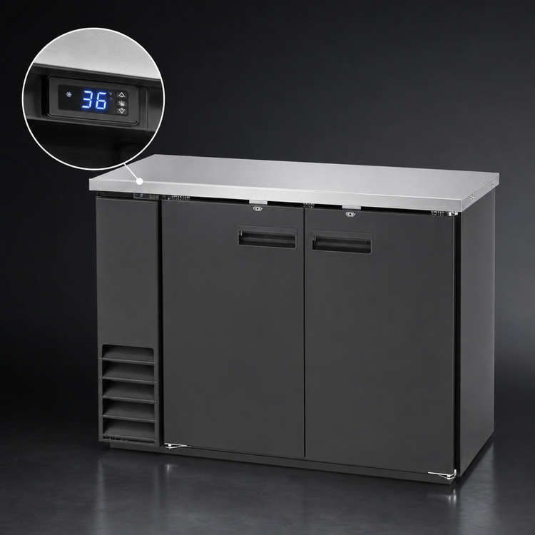 Product image #4 for Arctic Air ABB48 Two-Section Back Bar Refrigerator, 49-Inch, Solid Locking Doors