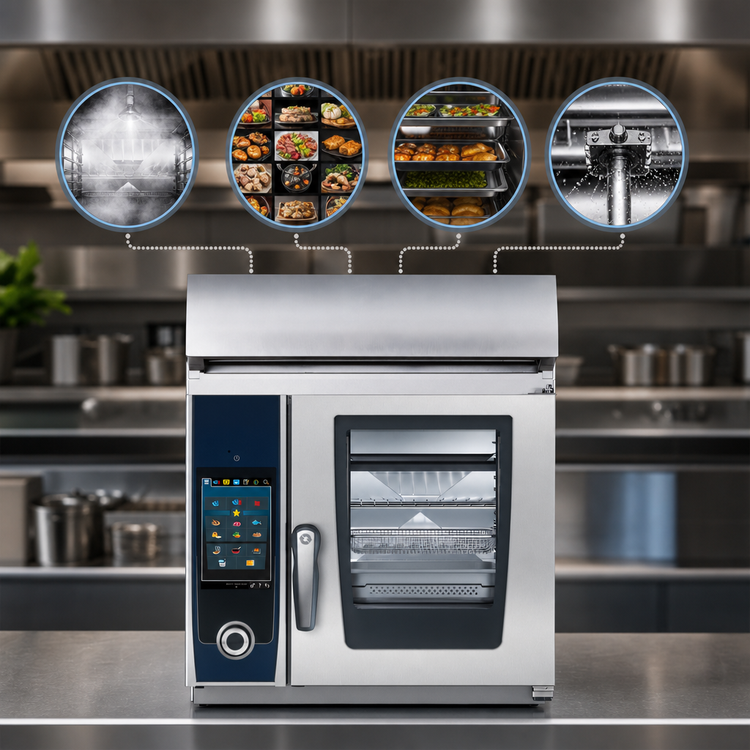 Product image #4 for RATIONAL iCombi Pro XS Electric Countertop Combi Oven with UltraVent, 208/240V 1-Phase