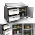 Thumbnail image #4 for IKON Refrigeration 48-Inch Mega Top Sandwich / Salad Prep Table with 2 Drawers, 1 Door, and 18 1/6-Pan Top