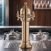 Thumbnail image #4 for Napoli Tower 2-Faucet Air-Cooled Direct Draw Beer Dispensing Kit, Tarnish-Free Brass