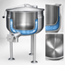 Thumbnail image #4 for Crown DL-60F 60 Gallon Direct Steam Full Jacket Stationary Kettle