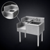 Thumbnail image #4 for Eagle 1800 Series 24-Inch Underbar Sink/Blender Module with Right Sink Bowl and Left Liquid Waste Chute