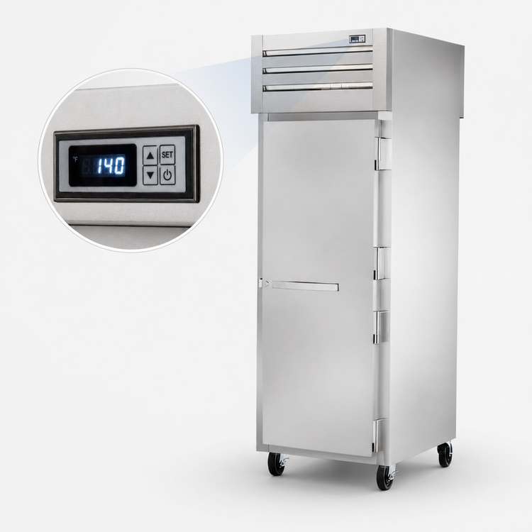 Product image #4 for True Spec Series 1-Section Pass-Thru Heated Holding Cabinet with Solid Stainless Steel Front and Rear Doors