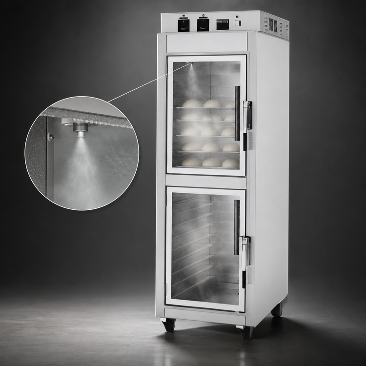 Product image #4 for NU-VU PROW-18 Floor Model Electric Proofing Cabinet with Automist, 18 Full-Size Pan Capacity