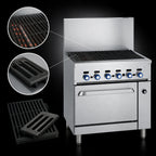 Thumbnail image #4 for Imperial (Middleby) Pro Series IR-48BR-XB-126 48-Inch Gas Range Match Radiant Charbroiler with Standard Oven and Open Cabinet Base