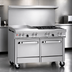 Thumbnail image #4 for Southbend Ultimate 48-Inch Gas Restaurant Range with 4 Open Burners, 24-Inch Thermostatic Griddle, and 2 Space-Saver Ovens