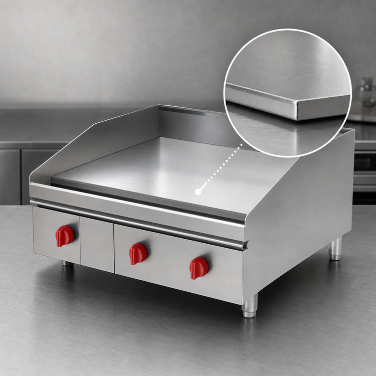 Product image #4 for Lang LG Series 72-Inch Gas Countertop Griddle with 30-Inch Deep Chrome Plate and Electric Snap-Action Thermostats