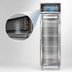 Thumbnail image #4 for Continental Refrigerator D1FSNSAGD Designer Line One-Section Shallow Depth Reach-In Display Freezer with Glass Door
