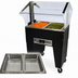 Thumbnail image #4 for Advance Tabco Triumph Supreme Portable Electric Hot Food Buffet Table with Double-Sided Sneeze Guard, 2-Well Open Base, 208/240V