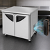 Thumbnail image #4 for Turbo Air Super Deluxe 36-1/4 Inch Two-Section Undercounter Refrigerator with Solid Swing Doors