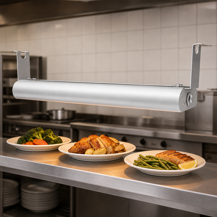 Product image #4 for 72 Inch Low Profile Unlighted Aluminum Strip Heat Lamp with Remote Infinite Switch