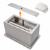 Thumbnail image #5 for John Boos 34-Inch x 20-Inch Drop-In Insulated Ice Bin with 10-Circuit Cold Plate and Sliding Lid