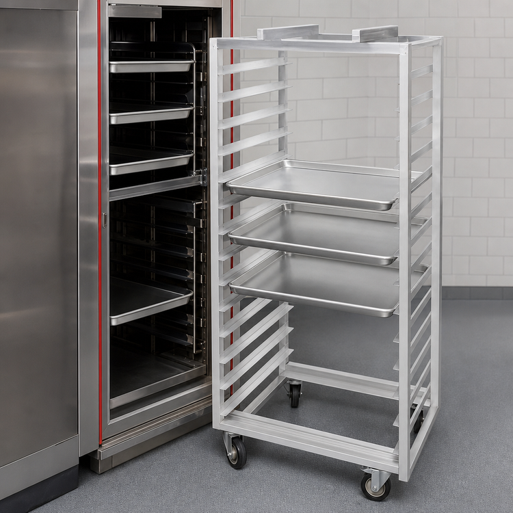 Product image #4 for Channel Manufacturing Single Section Side-Loading Aluminum Oven Rack, 15-Pan Capacity