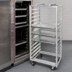 Thumbnail image #4 for Channel Manufacturing 412A-OR Single-Section Side-Loading Aluminum Oven Rack, 15-Pan, No-Lift