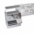 Thumbnail image #5 for Krowne Royal Series 42-Inch Pass-Thru Underbar Ice Bin/Cocktail Station with Left Ice Bin, 10-Circuit Cold Plate, Double Speed Rail, and Blender Shelf