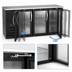 Thumbnail image #4 for Beverage-Air BB72HC-G-B 72-Inch Three-Section Glass Door Back Bar Refrigerator with Stainless Steel Top