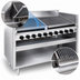 Thumbnail image #4 for Magikitch'n FM-RMB-648 48-Inch Floor Model Gas Radiant Charbroiler with Open Cabinet Base