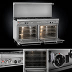Thumbnail image #4 for Southbend (Middleby) Ultimate 4603AA-4G 60-Inch Gas Range with 2 Star/Sauté Burners, 48-Inch Griddle and 2 Convection Ovens