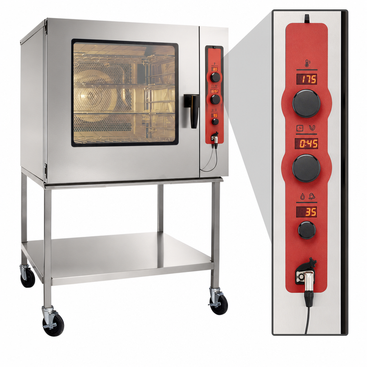 Product image #5 for Vulcan ABC Series 7-Rack Boilerless Combi Oven Steamer, Natural Gas, With Food Probe