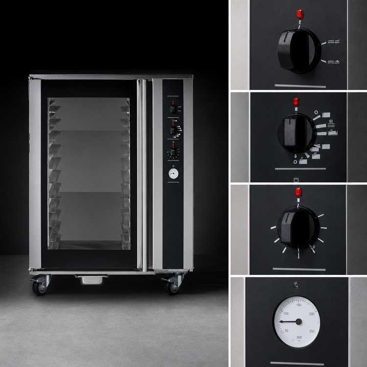 Product image #4 for Turbofan Proofer/Holding Heated Cabinet, 12 Full-Size Sheet Pan Capacity, Glass Door