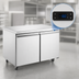 Thumbnail image #4 for Omcan 8.7 Cu. Ft. Two-Section Undercounter Reach-In Freezer with Rear-Mount Self-Contained Refrigeration
