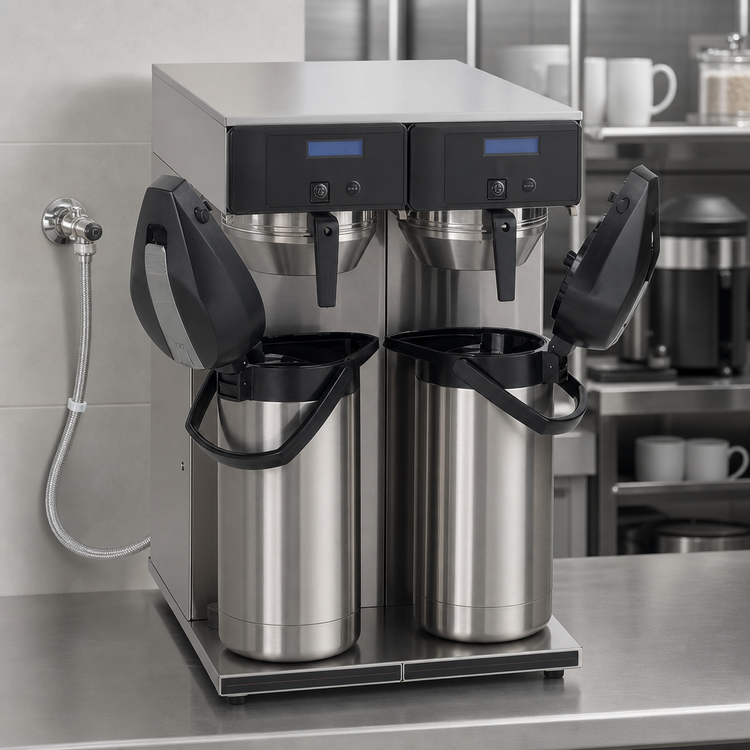 Product image #4 for BUNN AXIOM Twin APS Automatic Fill Airpot Coffee Brewer, 15 Gallons Per Hour, Dual Brew Heads