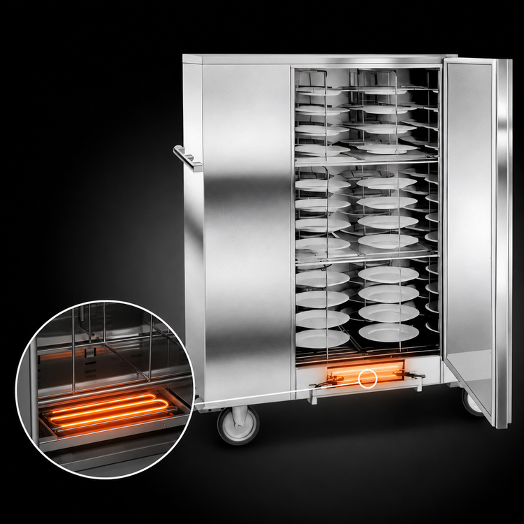 Product image #4 for Economy Carter Mobile Insulated Banquet Holding Cabinet for 120 Covered Plates