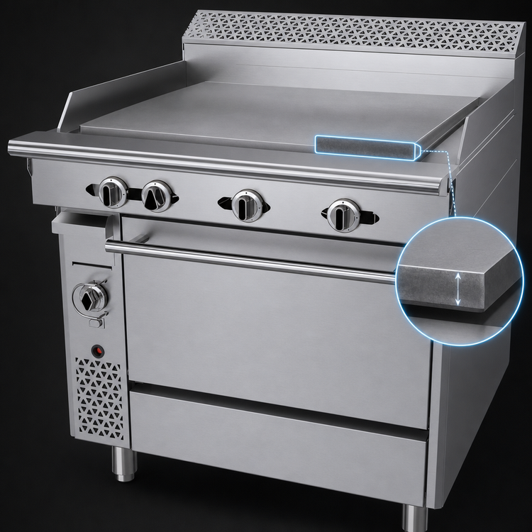 Product image #4 for Garland Cuisine Series Heavy Duty 36-Inch Natural Gas Plancha Range with Convection Oven