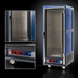 Thumbnail image #4 for Metro C5 3 Series Full-Height Mobile Heated Holding & Proofing Cabinet with Blue Insulation Armour and Clear Door
