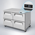 Thumbnail image #4 for Turbo Air Super Deluxe 48-Inch Two-Section 4-Drawer Undercounter Refrigerator