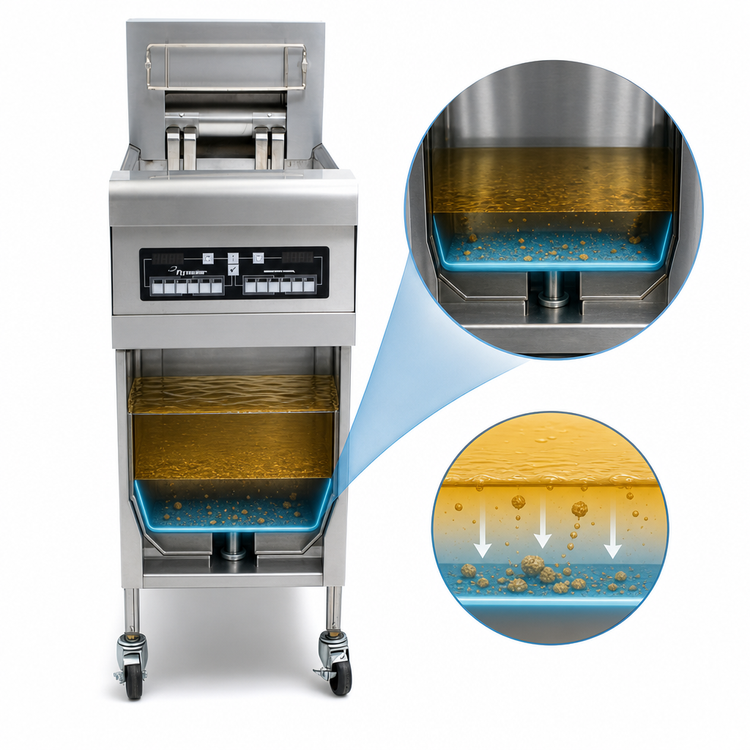 Product image #4 for Frymaster RE14 High Efficiency Electric Floor Model Fryer, 50 lb. Capacity