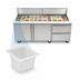 Thumbnail image #4 for Delfield Mega Top 64-Inch Two-Section Sandwich/Salad Prep Refrigerator with 24-Pan Top