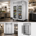 Thumbnail image #4 for True Spec Series Two-Section Pass-Thru Reach-In Refrigerator with Glass Front Doors and Solid Rear Doors
