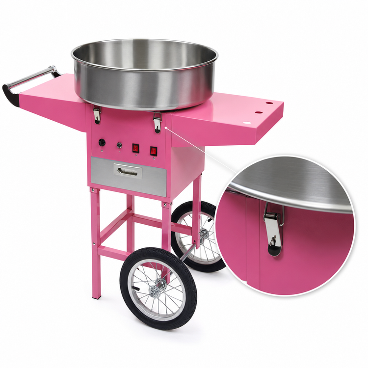 Product image #4 for Showtime Cotton Candy Machine with Cart, 120 Cones per Hour, 120V