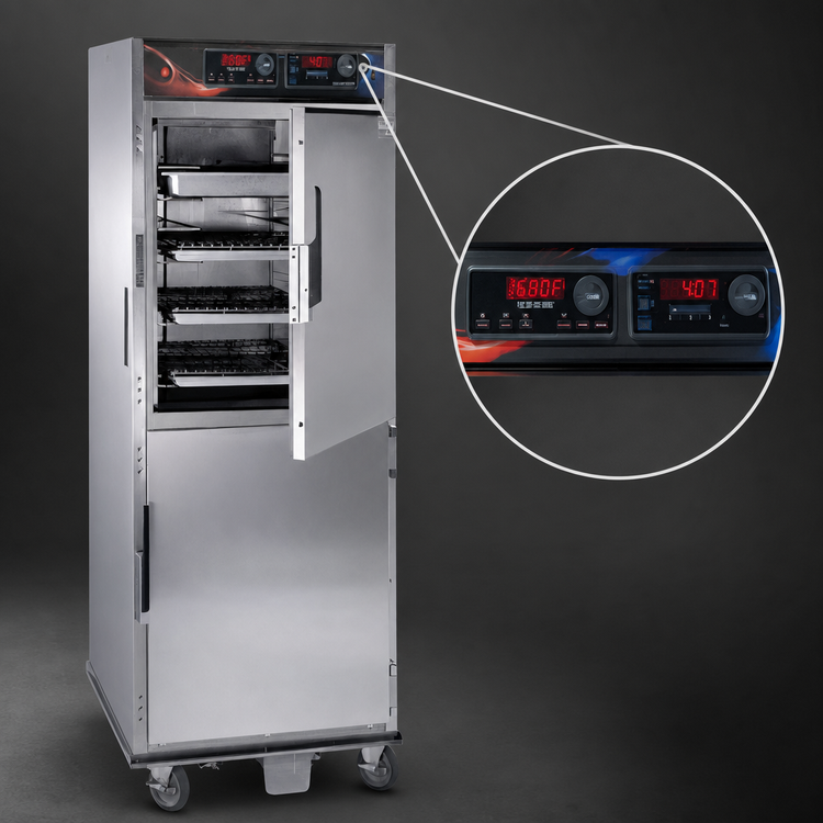 Product image #4 for Cres Cor Roast-N-Hold AquaTemp Deluxe Full-Height 12-Pan Cook and Hold Convection Oven, 208V, 3-Phase