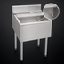 Thumbnail image #4 for Eagle Group 2200 Series Underbar Ice Bin/Cocktail Unit with Sliding Cover, 12