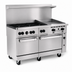 Thumbnail image #4 for Vulcan Endurance 60-Inch Natural Gas Restaurant Range with 6 Open Burners, 24-Inch Manual Griddle and 2 Standard Ovens