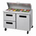 Thumbnail image #4 for Hoshizaki Steelheart SR48B-12D2 48-Inch Two-Section Sandwich Top Prep Refrigerator with 1 Door and 2 Drawers