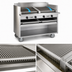 Thumbnail image #4 for Magikitch'n FM-SMB-660 60-Inch Floor Model Gas-Fired Coal Charbroiler with Ceramic Briquettes