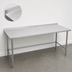 Thumbnail image #4 for John Boos Stallion 144-Inch x 24-Inch Stainless Steel Work Table with 1-1/2-Inch Rear Up-Turn