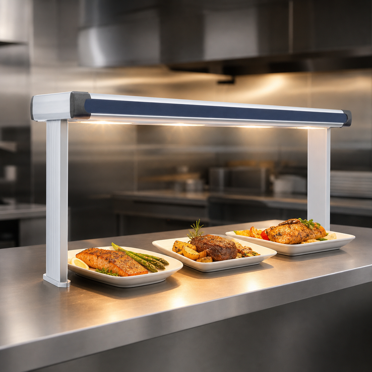 Product image #4 for Glo-Ray® Designer Dual Strip Infrared Heat Lamp with Lights, 33-1/2 Inch Wide, Aluminum, 1020 Watts